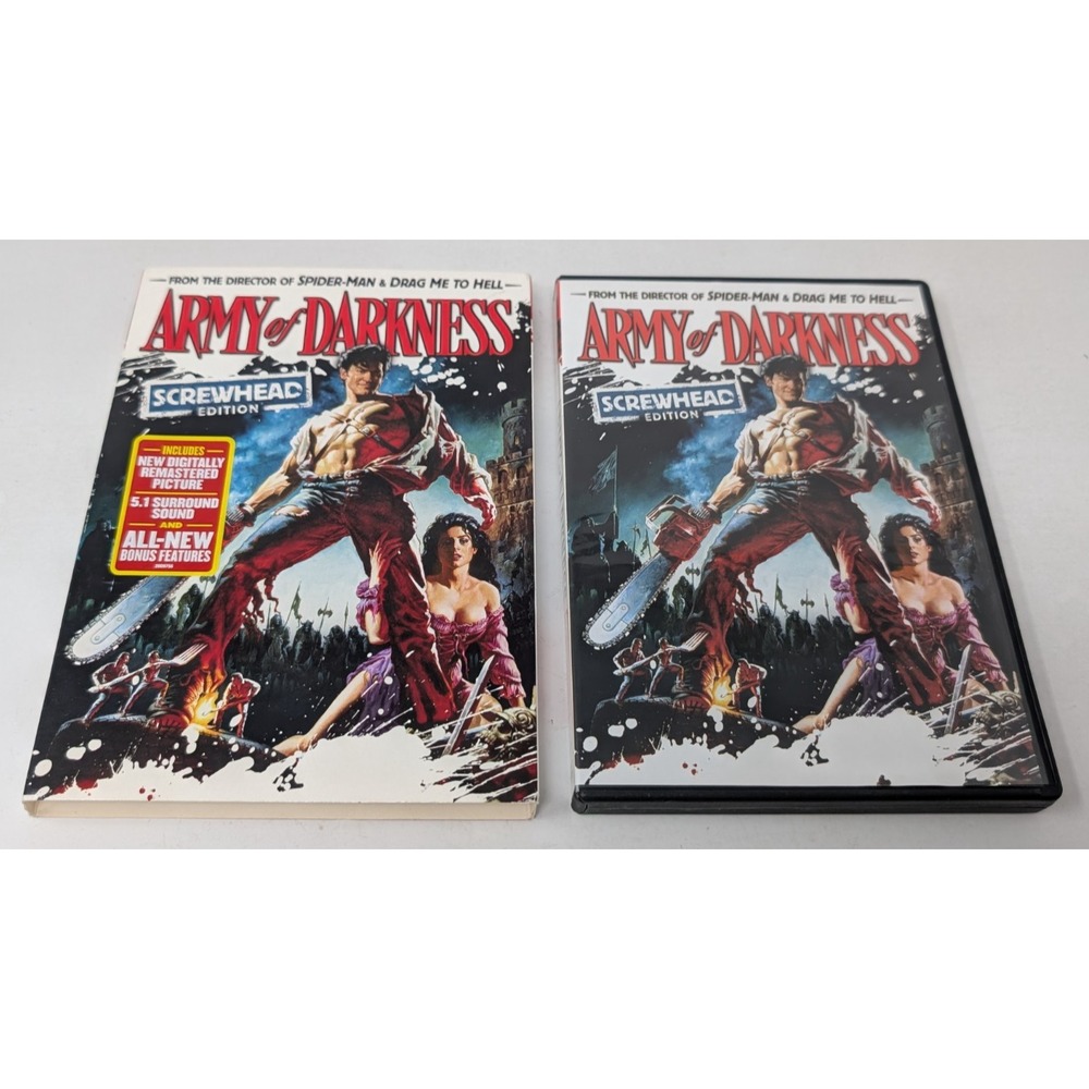 Army of Darkness Screwhead Edition DVD 2009 With Slipcover VTG Clean‎